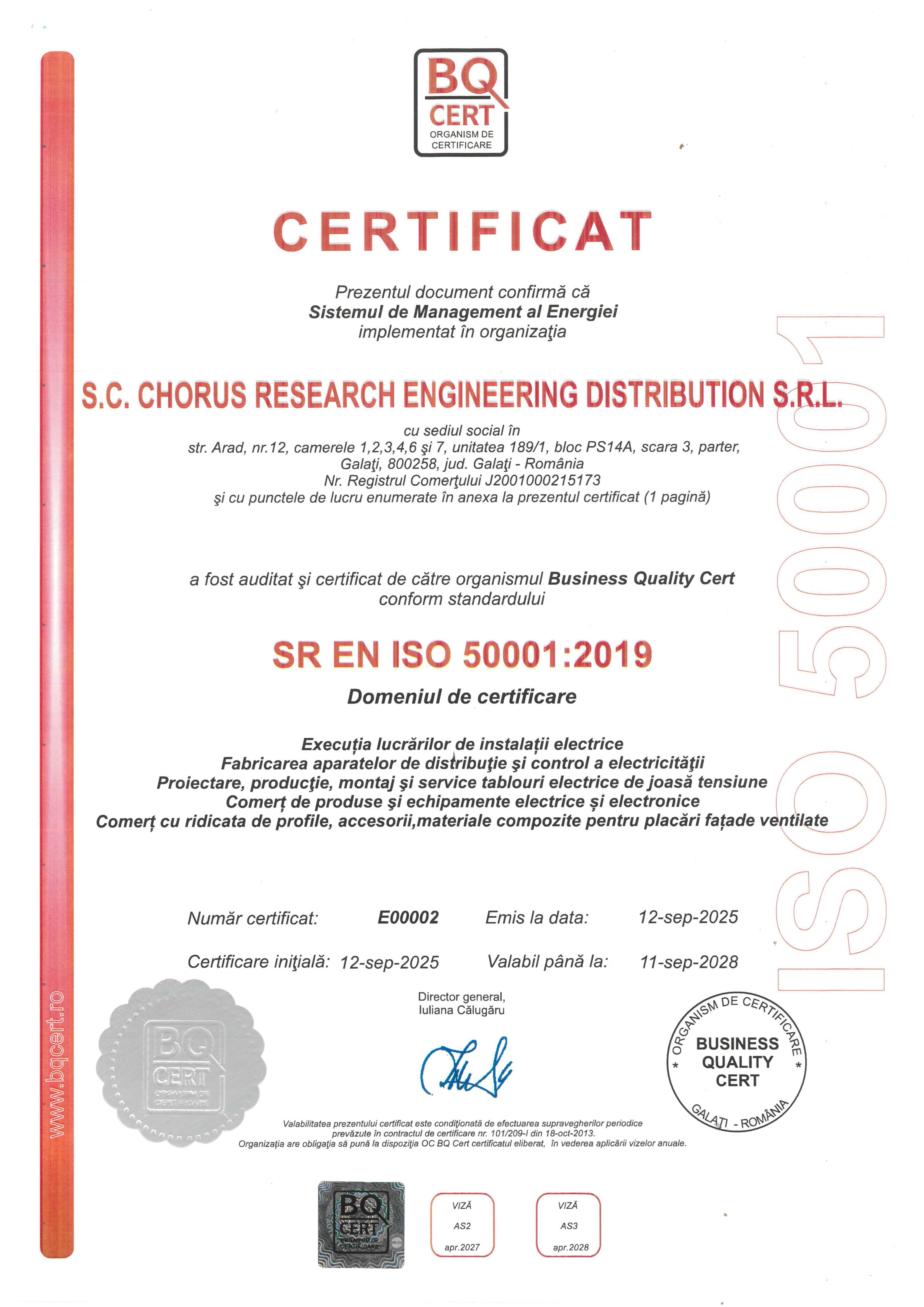 Anexa Certificat 